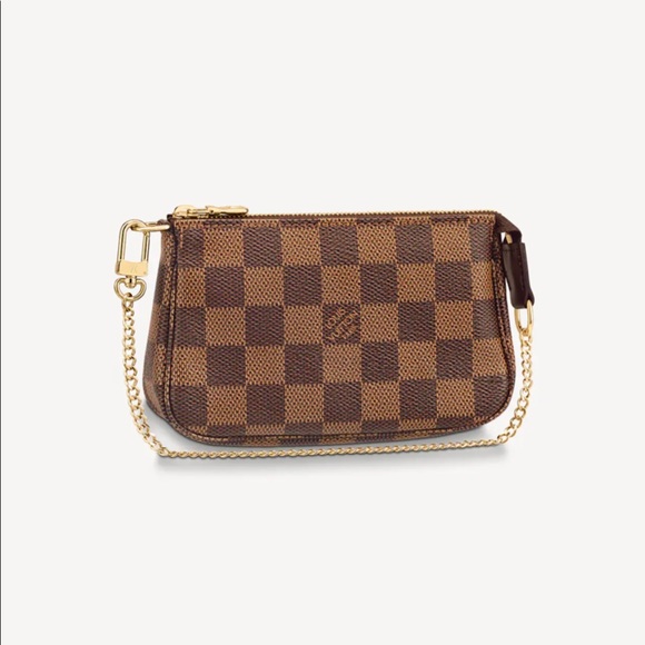 💲8️⃣2️⃣5️⃣❤️MINI POCHETTE ACCESSOIRES                in Damier Ebene❤️ - Picture 16 of 16